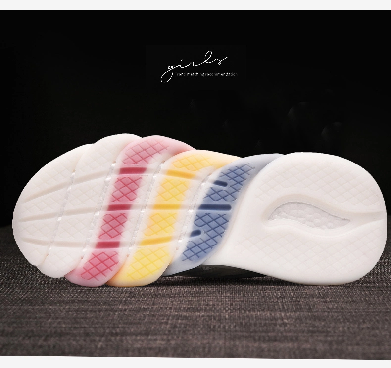 Jelly Rainbow Bottom Sport Daddy Shoe Lady Shoes Soft Bottom