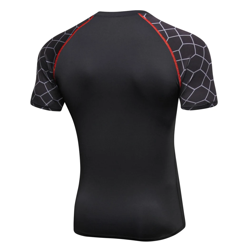 Free Sample Men Short Sleeve Quick-Dry Sports Wear Gym Wear Yoga Top Drop Shipping